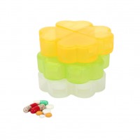 Pretty Lovely 4 Heart Combine Pill Box Organizer Medicine case