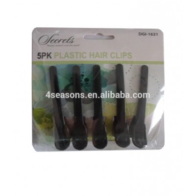 Plastic Prong Alligator Teeth Bows Carbon Hair Clips