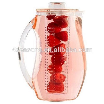 Hot Sale! 2.5L single wall fruit infusion pitcher with custom logo design