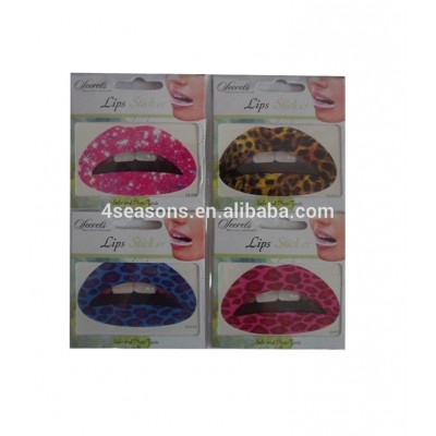 Fashion Design Safe and non-toxic Temporary Lip Tattoo stickers